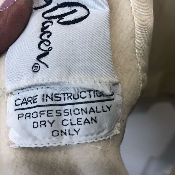 Vintage Dilards Country Pacer cream waist length pea coat, size 14/16 - Picture 15 of 15